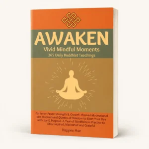 AWAKEN Vivid Mindful Moments 365 Daily Buddhist Teachings for Inner Peace Strength & Growth: Themed Motivational & Inspirational Quotes of Wisdom to ... to Stay Inspired, Motivated and Grateful